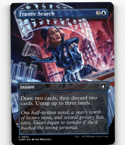 MTG - Frantic Search (Borderless) 632 - Commander Masters - C - Image 1