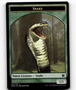 MTG Snake Token - Modern Masters 2015 - Image 1