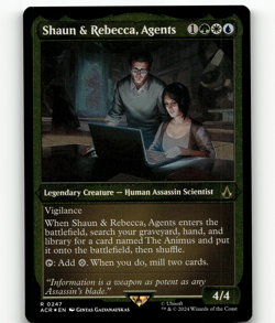 MTG Shaun & Rebecca, Agents (Foil Etched) - Universes Beyond: Assassin's Creed - Image 1