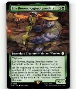 MTG Lily Bowen, Raging Grandma (Extended Art) - Universes Beyond: Fallout - Image 1
