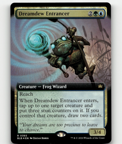 FOIL - MTG Dreamdew Entrancer (Extended Art) #365 - Bloomburrow - Image 1