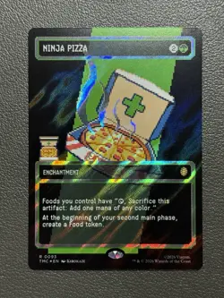 Ninja Pizza (Borderless) (Surge Foil) Commander: Teenage Mutant Ninja Turtles 93 - Image 1