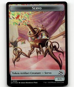 FOIL - MTG Servo Thopter (0009) Double-Sided Token - Aetherdrift - Image 1
