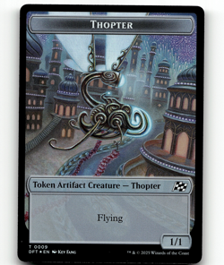FOIL - MTG Servo Thopter (0009) Double-Sided Token - Aetherdrift - Image 2