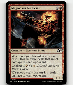FOIL - MTG Magmakin Artillerist #137 - Aetherdrift - Image 1