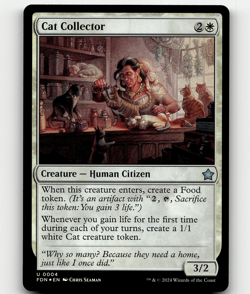 FOIL - MTG - Cat Collector #4 - Foundations - Image 1