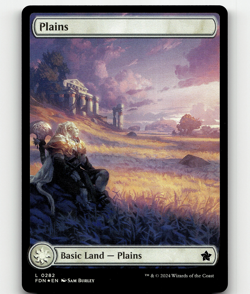 FOIL - MTG - Plains (0282) - Foundations - Image 1