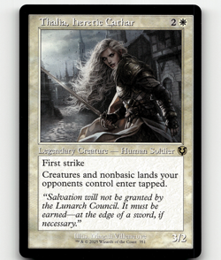 MTG Thalia, Heretic Cathar (Retro Frame) #351 - Innistrad Remastered - Image 1
