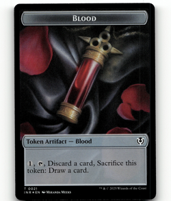 FOIL - MTG Blood Clue Double-Sided Token - Innistrad Remastered - Image 1