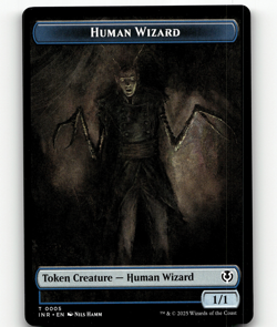MTG Human Wizard Emblem - Jace, Unraveler of Secrets Token - Innistrad Remast - Image 1
