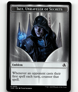 MTG Human Wizard Emblem - Jace, Unraveler of Secrets Token - Innistrad Remast - Image 2
