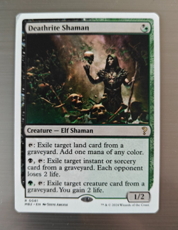 Deathrite Shaman - White Border - Mystery Booster 2 - MB2 - #081 - LP - Image 1
