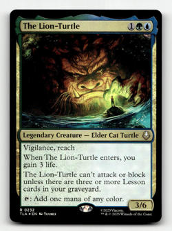 FOIL - MTG - The Lion-Turtle #232 - Avatar: The Last Airbender - Image 1