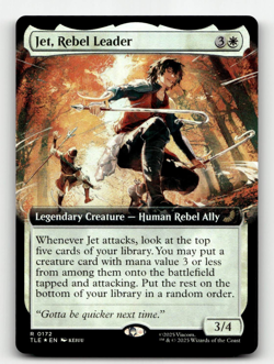 FOIL - MTG - Jet, Rebel Leader (Extended Art) #172 - Avatar: The Last Airbender - Image 1
