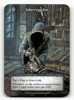 Sorcery: Contested Realm Interrogator (Avatar) - Gothic - Image 1