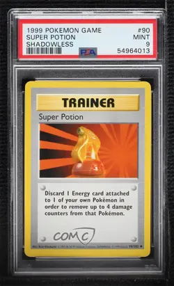 Super Potion Shadowless Pokemon Base Set PSA 9 MINT 1999 - Image 1