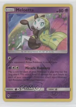 Meloetta Reverse Foil Pokemon Sun & Moon Lost Thunder #104 - Image 1