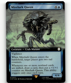 FOIL - MTG Mirelurk Queen (Extended Art) - Universes Beyond: Fallout - Image 1