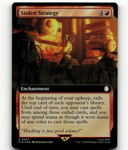 FOIL - MTG Stolen Strategy (Extended Art) - Universes Beyond: Fallout - Image 1