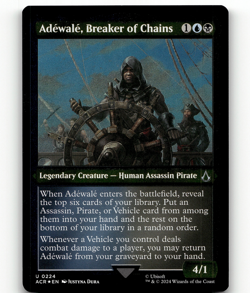 MTG Adewale, Breaker of Chains (Foil Etched) #224 - UB: Assassin's Creed - Image 1