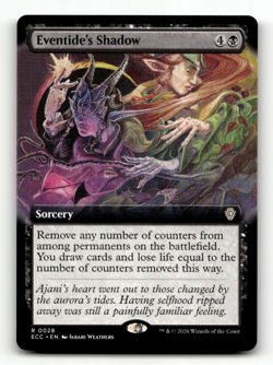 MTG - Eventide's Shadow (Extended Art) #28 (R) - Lorwyn Eclipsed - Image 1