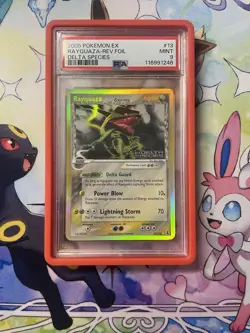 Pokemon Rayquaza EX Delta Species Reverse Holo Rare #13 PSA 9 Mint - Image 1