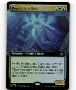 FOIL - MTG Deepfathom Echo (Extended Art) 385 - The Lost Caverns of Ixalan - Image 1