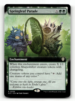 MTG - Springleaf Parade (Extended Art) #39 (R) - Lorwyn Eclipsed - Image 1
