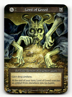 Sorcery: Contested Realm Lord of Greed (Elite) - Gothic - Image 1