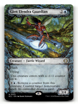 MTG - Glen Elendra Guardian (Showcase) #305 (R) - Lorwyn Eclipsed - Image 1