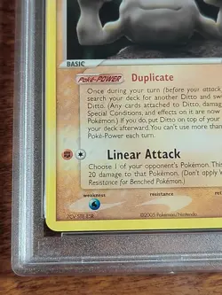 PSA 9 Ditto [Geodude] #62 Delta Species Regular Pokemon Card - Image 5