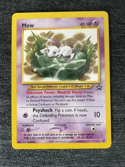 Pokemon Mew #47 Promo Black Star Wizards of the Coast WOTC NM Condition - Image 1