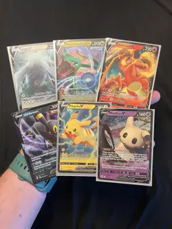 V Lot Pokemon Card Collection Vintage Holos Rare Bangers Full Arts NM+ Charizard - Image 1