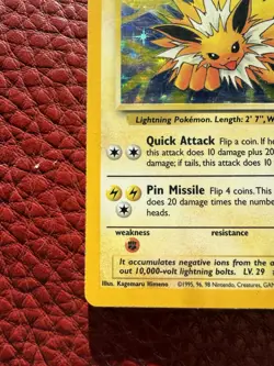 Jolteon 4/64 1999 Pokemon Jungle Holo WOTC Vintage Holo Rare MP - Image 5
