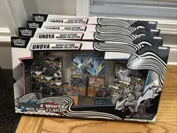 Pokemon TCG Unova Heavy Hitters Premium Collection White Flare Black Bolt X4 - Image 1