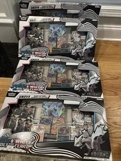 Pokemon TCG Unova Heavy Hitters Premium Collection White Flare Black Bolt X4 - Image 2