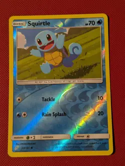 Pokemon TCG - Squirtle - 23/181 Reverse Holo - Team UP NM - Image 1