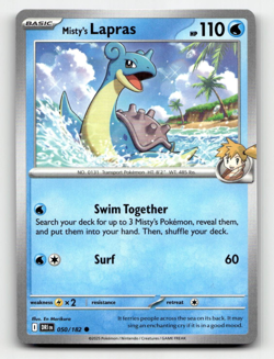 Misty's Lapras Pokemon • Common • 050/182 Destined Rivals - Image 1