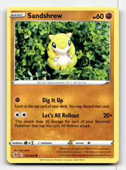Sandshrew Pokemon • Common • 131/264 Fusion Strike - Image 1