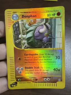 Pokemon Donphan 7/147 Aquapolis Reverse Holo Rare E-Reader - Image 1