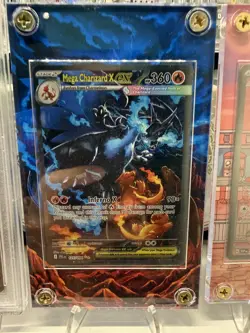 2025 Pokemon PFL Mega Charizard X ex Special Illustration Rare #125/094 W Case - Image 1