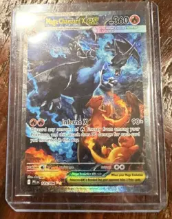 2025 Pokemon PFL Mega Charizard X ex Special Illustration Rare #125/094 W Case - Image 2