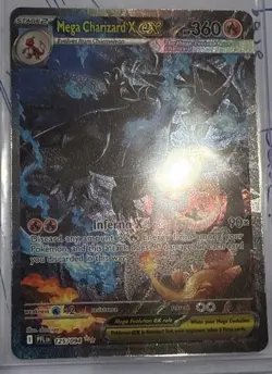 2025 Pokemon PFL Mega Charizard X ex Special Illustration Rare #125/094 W Case - Image 3