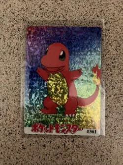 Charmander Sticker Pokemon Pocket Monsters Vending Prism Holo Vintage Sticker - Image 1