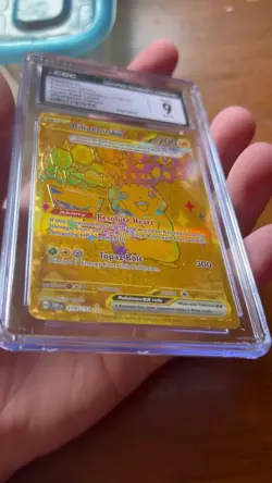Pokemon Prismatic Evolutions Pikachu Ex Hyper Rare Error CGC 9 - Image 2
