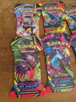 Pokemon TCG: ME Phantasmal Flames Sleeved Booster Packs X6 - Image 2