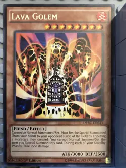 Yu-Gi-Oh! TCG Lava Golem Duelist Pack:Battle City Dpbc-en034 1st Edition Rare Mi - Image 1