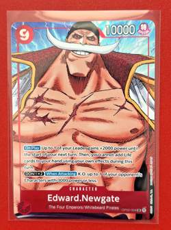 EDWARD NEWGATE - One Piece OP02-004 - AA Alt Art Super Rare SR - Paramount War - Image 2