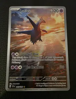 Latios Holo Pokemon Card Sv08: Surging Sparks 203/191 - Image 1