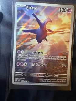 Latios 203/191 Illustration Rare Holo Sv08 Surging Sparks Pokemon - Image 1